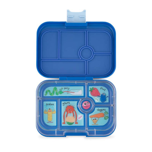 Yumbox Original 6 Compartment Bento Box - Blue - Monster