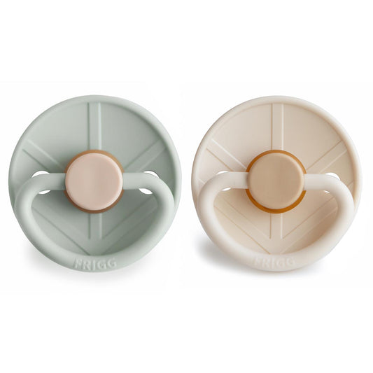 FRIGG Viking Pacifier 2 Pack Latex – 0-6 months / Sage and Cream