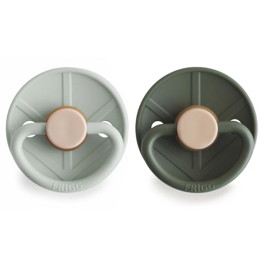 FRIGG Viking Pacifier 2 Pack Latex – 6-18 months / Sage and Olive