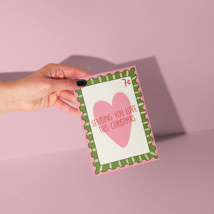 Sending Christmas Love - Christmas Card