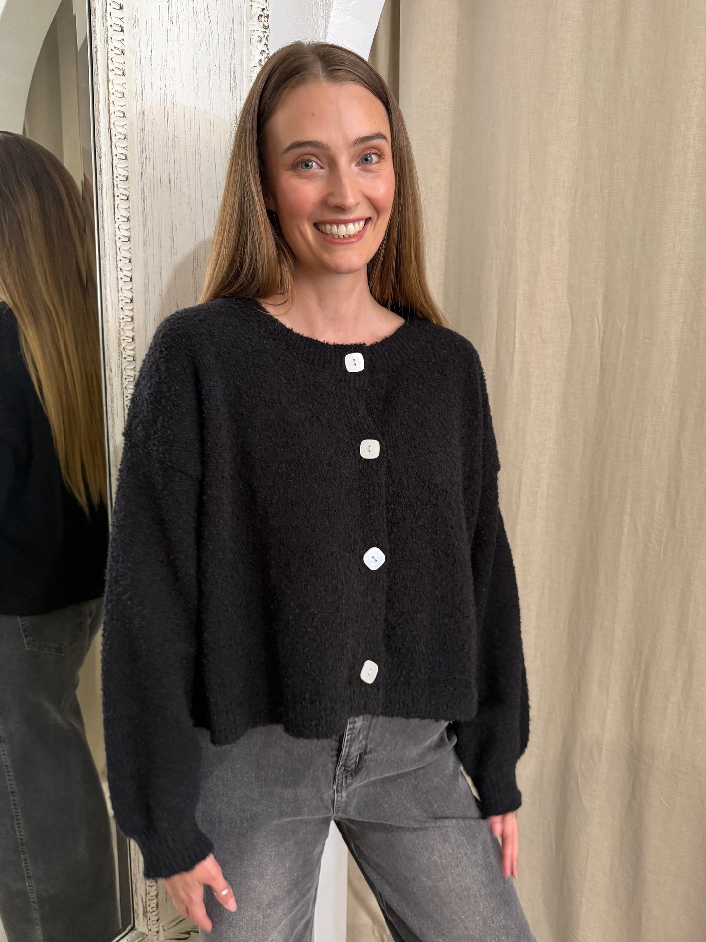 VERA CARDIGAN - BLACK