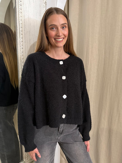 VERA CARDIGAN - BLACK