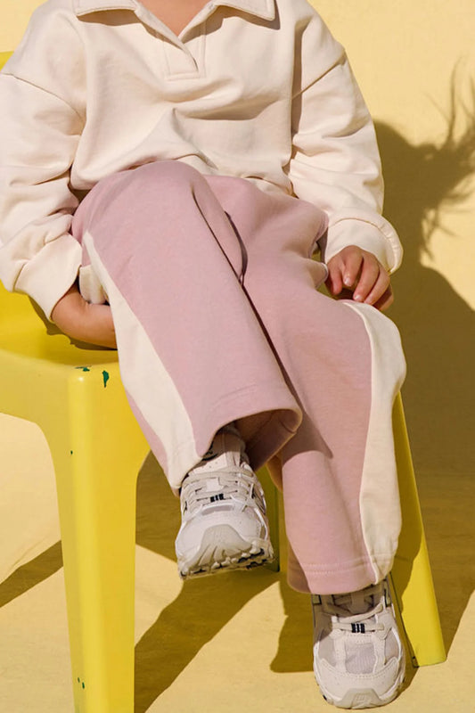 LITTLE. THE LABEL - CHARLIE RACER PANT DUSTY ROSE
