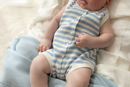 Breezy Knit Romper Seaside