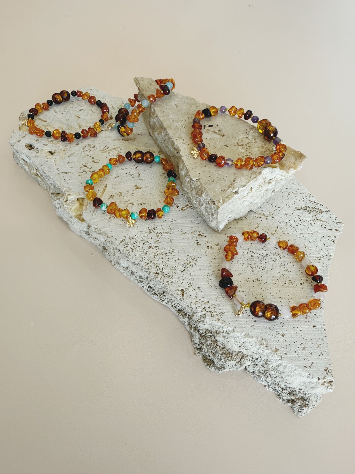Honey Baby Amber Anklet