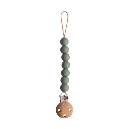 Mushie Halo Pacifier Clip – Dried Thyme