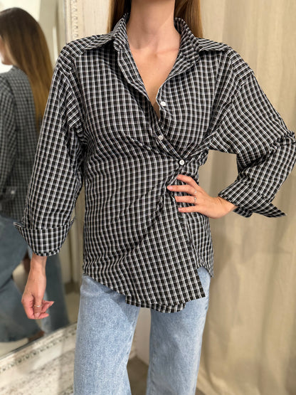 MERCER BLACK CHECK SHIRT