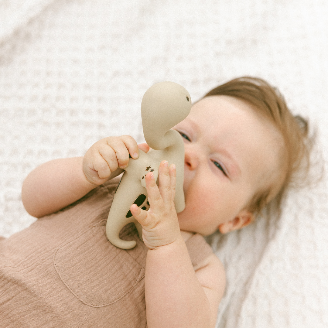 Diplo the Dino-Dragon Natural Rubber Teether: Sage
