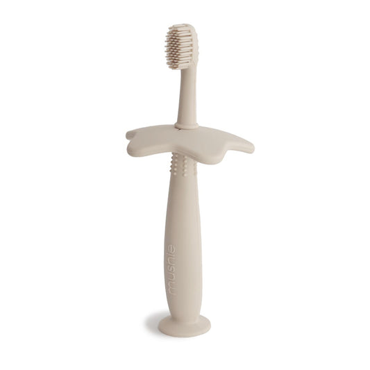 Mushie Training Toothbrush – Shifting Sand
