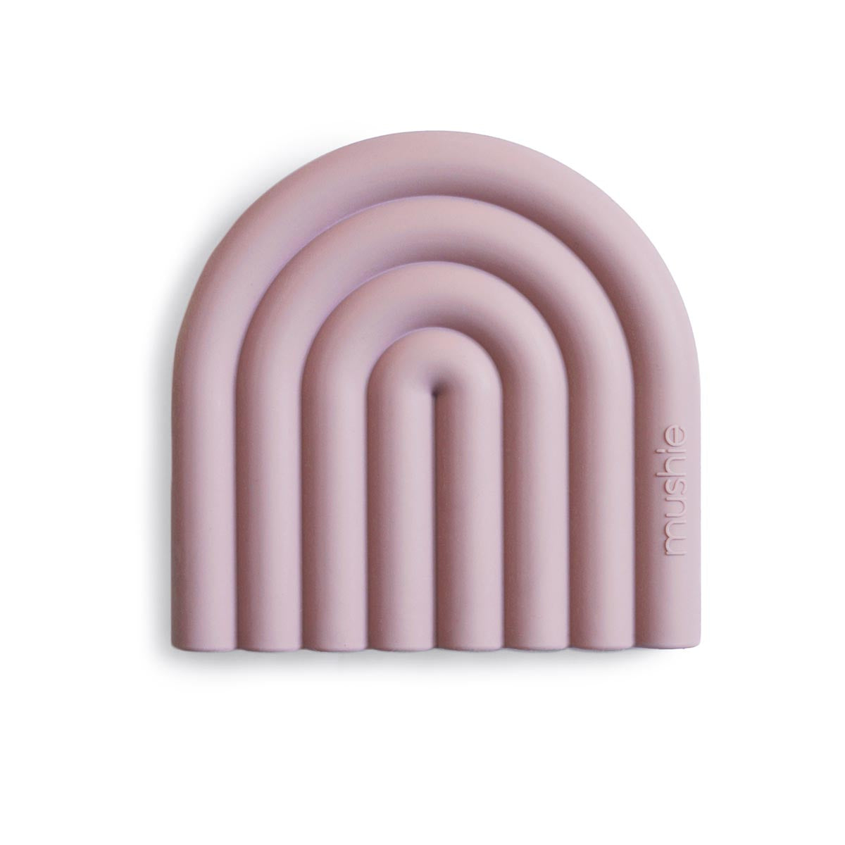 Mushie Rainbow Teether – Pale Mauve