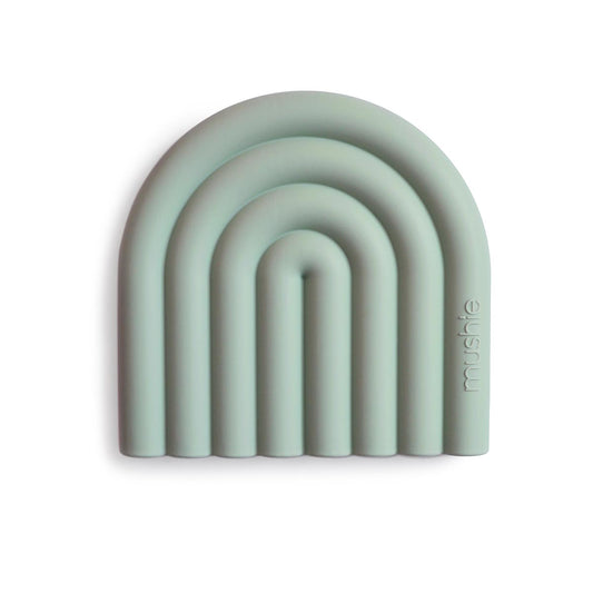Mushie Rainbow Teether – Cambridge Blue