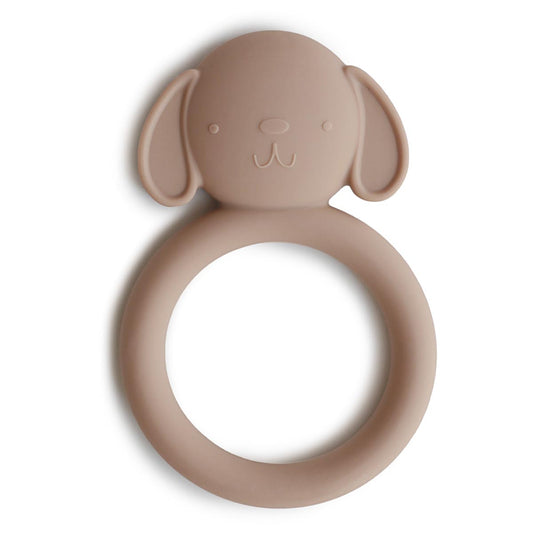 Mushie Dog Teether – Natural