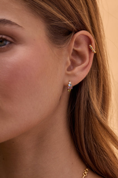 Reina Gold Hoops