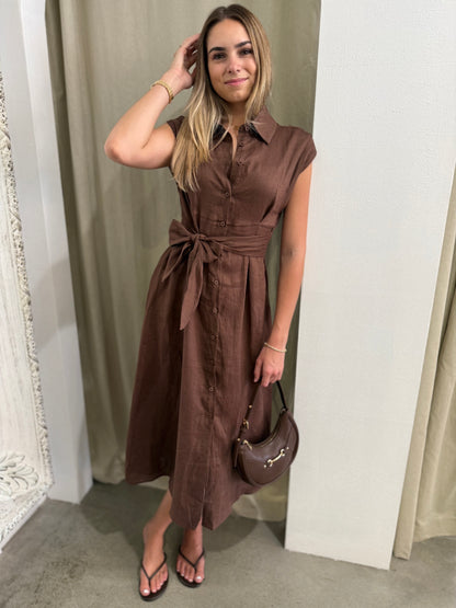 AVA LINEN DRESS