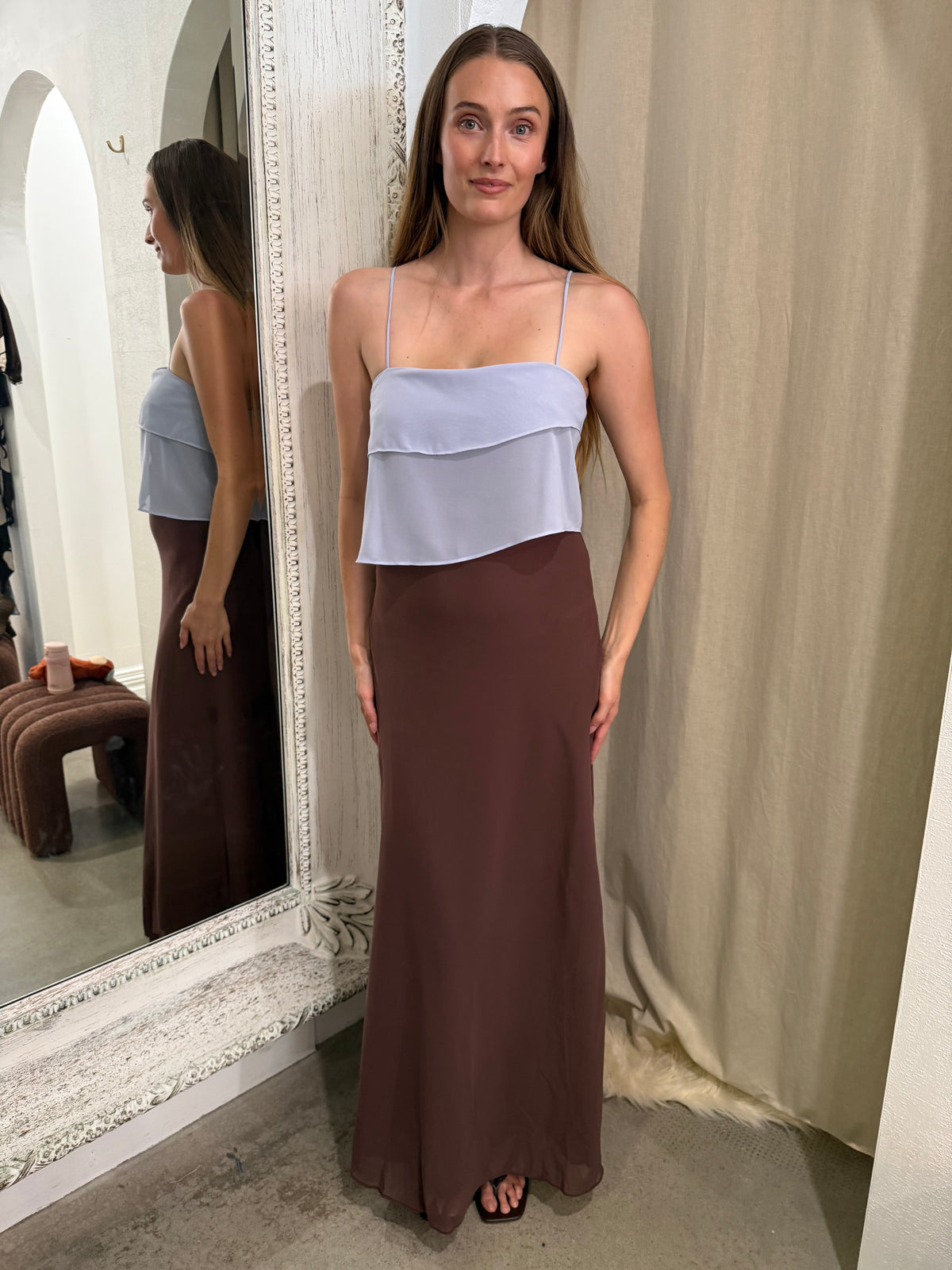ELODIE DRAPE DRESS