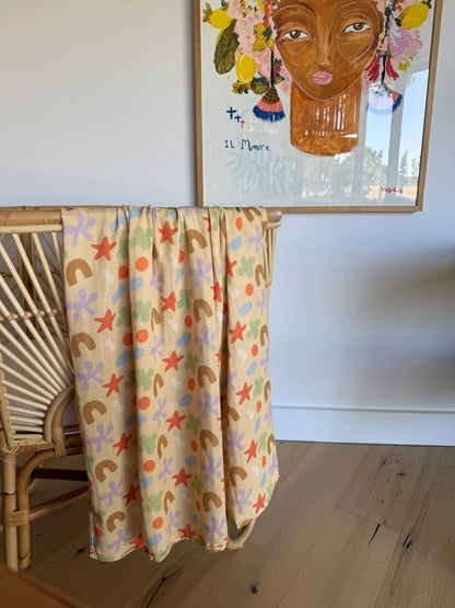 Playtime Whimsy Baby Muslin Swaddle