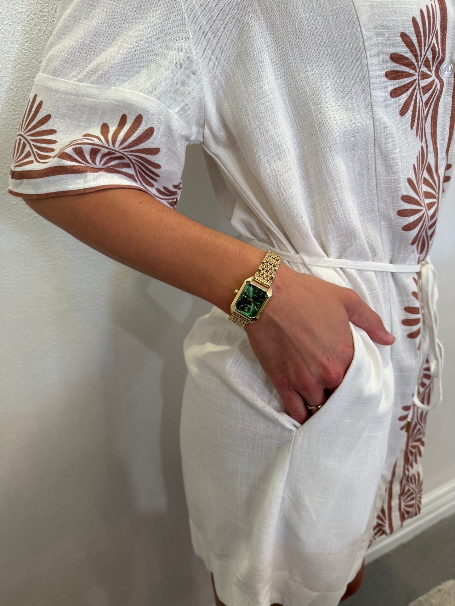 Nusa Printed Shirt Dress