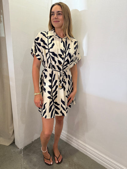 FLOREAT DRESS - CHARCOAL