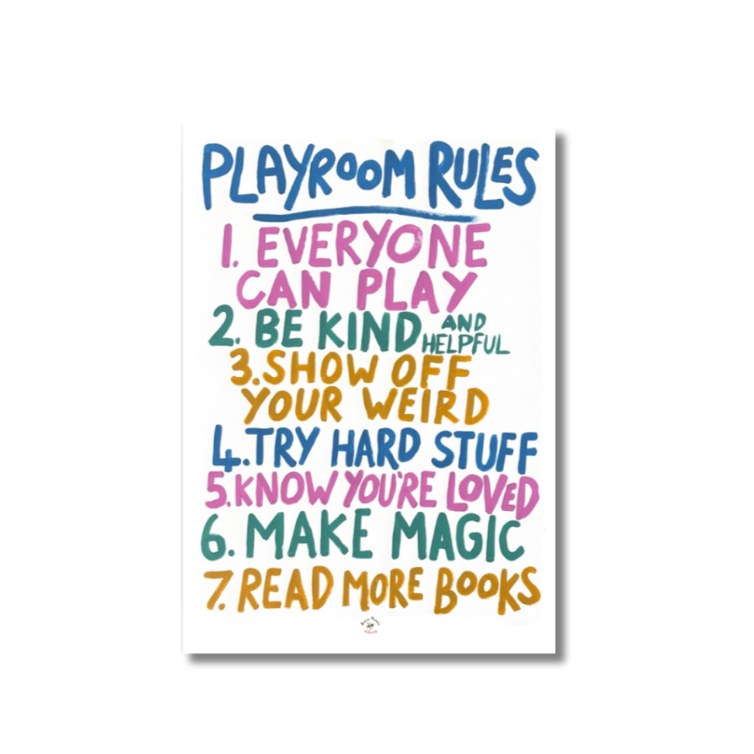 A4 Playroom Rules - Trio