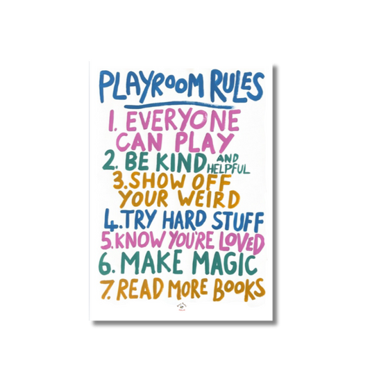 A4 Playroom Rules - Trio