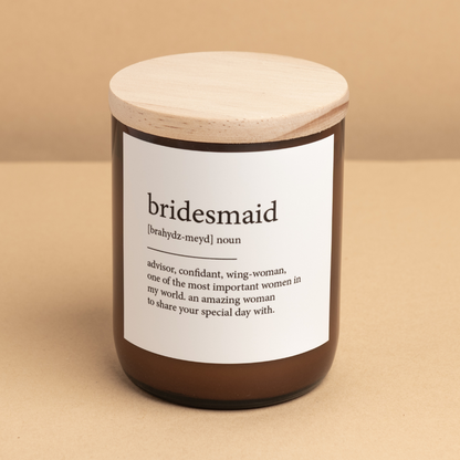 Bridesmaid ~ Dictionary Meaning Candle