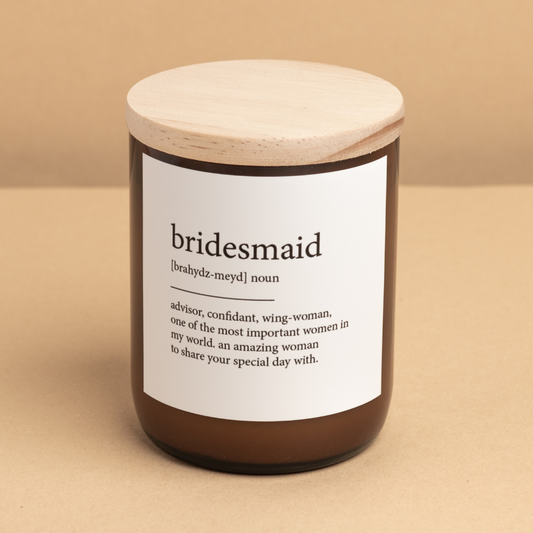 Bridesmaid ~ Dictionary Meaning Candle