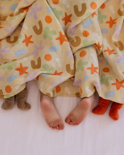 Playtime Whimsy Baby Muslin Swaddle