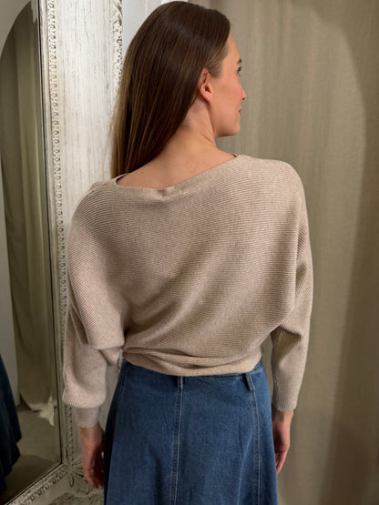 SCOTT KNIT JUMPER - OAT