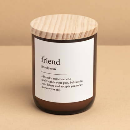 Friend ~ Dictionary Meaning Candle