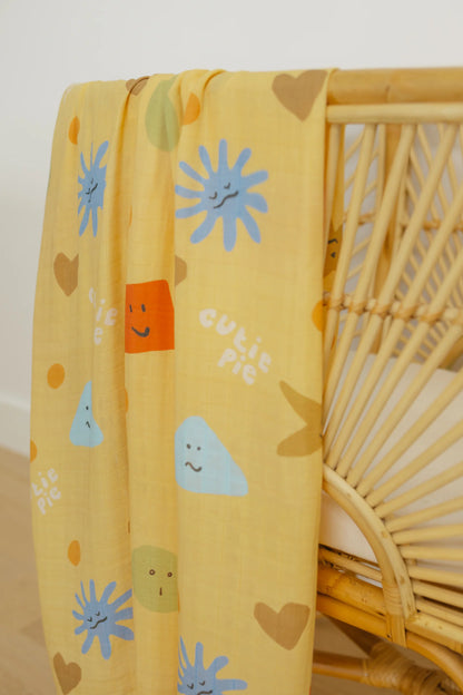 Cutie Pie Baby Muslin Swaddle