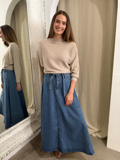 HARLAN DENIM SKIRT