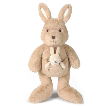 Kip Kangaroo & Baby Joey – Soft Toy (Vegan Angora) 17" / 43c