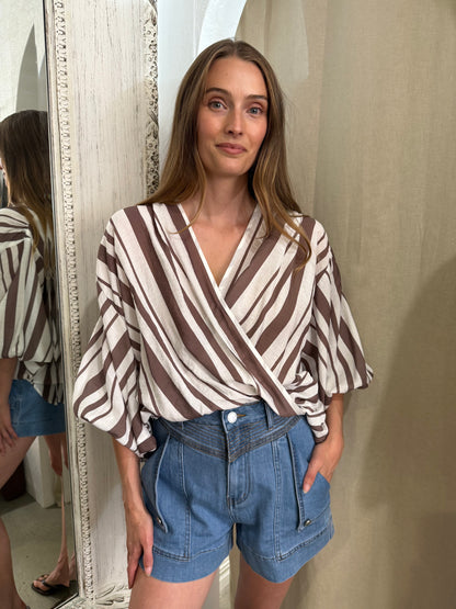ELOISE STRIPE BLOUSE