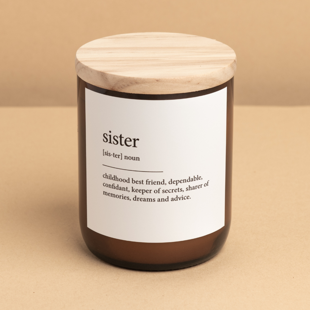 Sister ~ Dictionary Meaning Candle