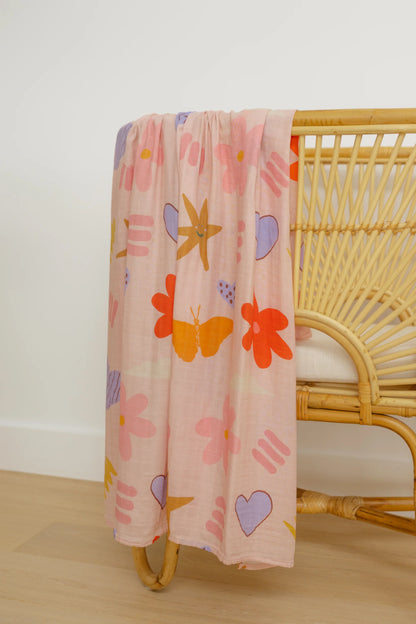 Pretty Pop Baby Muslin Swaddle