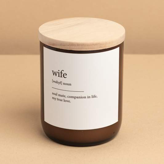 Wife ~ Dictionary Meaning Candle
