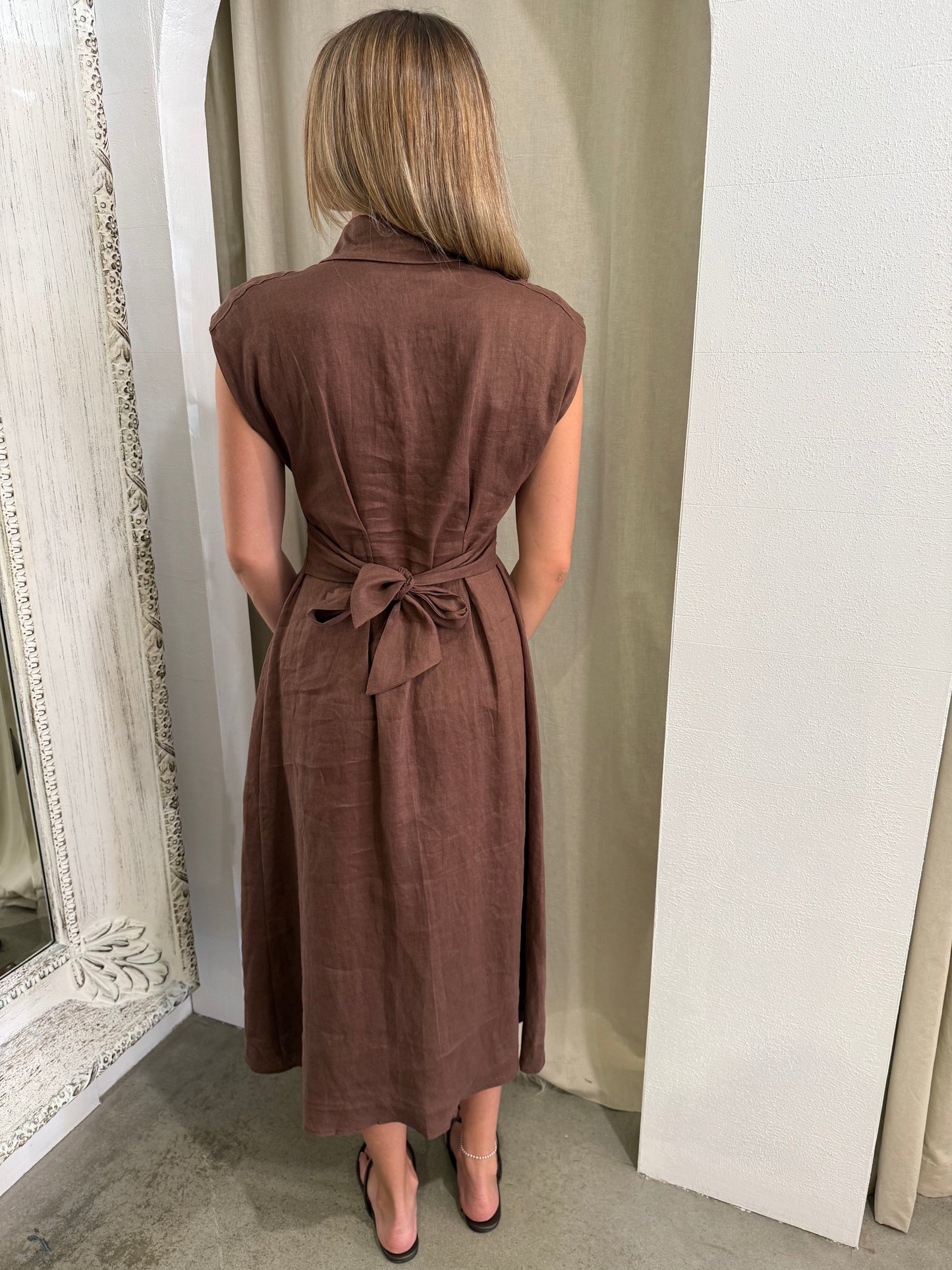 AVA LINEN DRESS