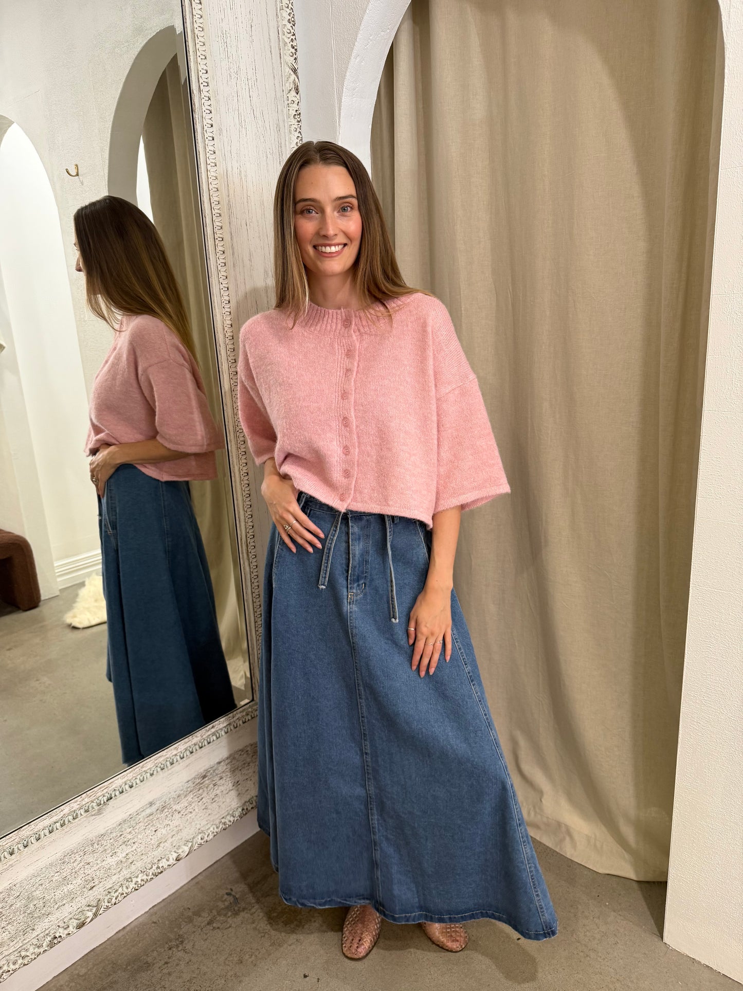BEAU CARDI - BLUSH