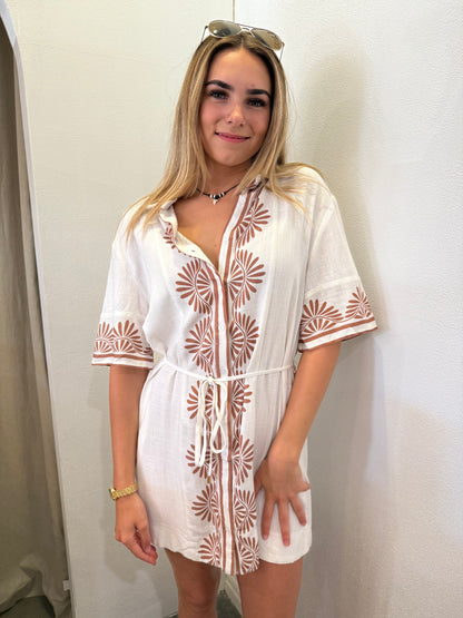 Nusa Printed Shirt Dress