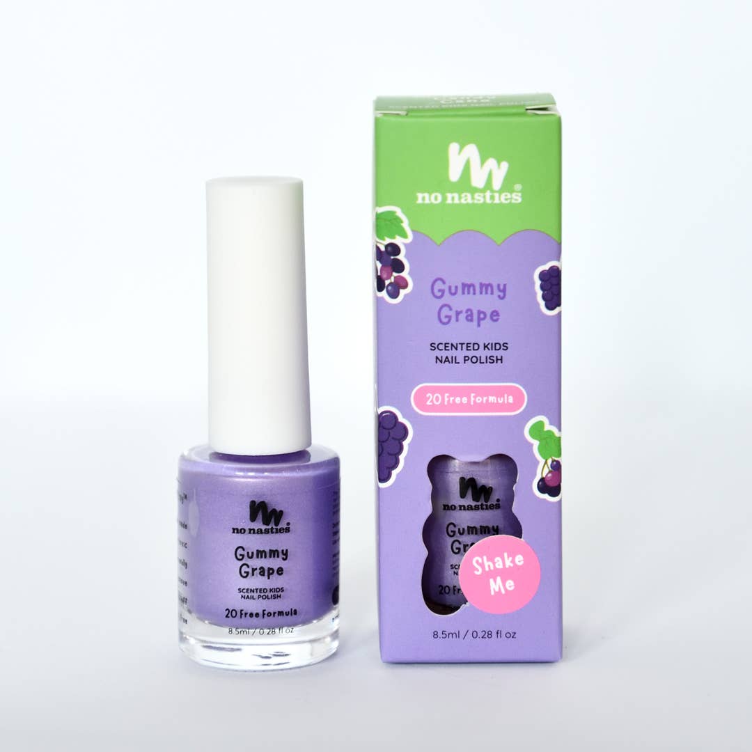 20 FREE Formula Water Based Scented Scratch Off Kids Nail Polish: Fruity Fun - Shimmery Peach