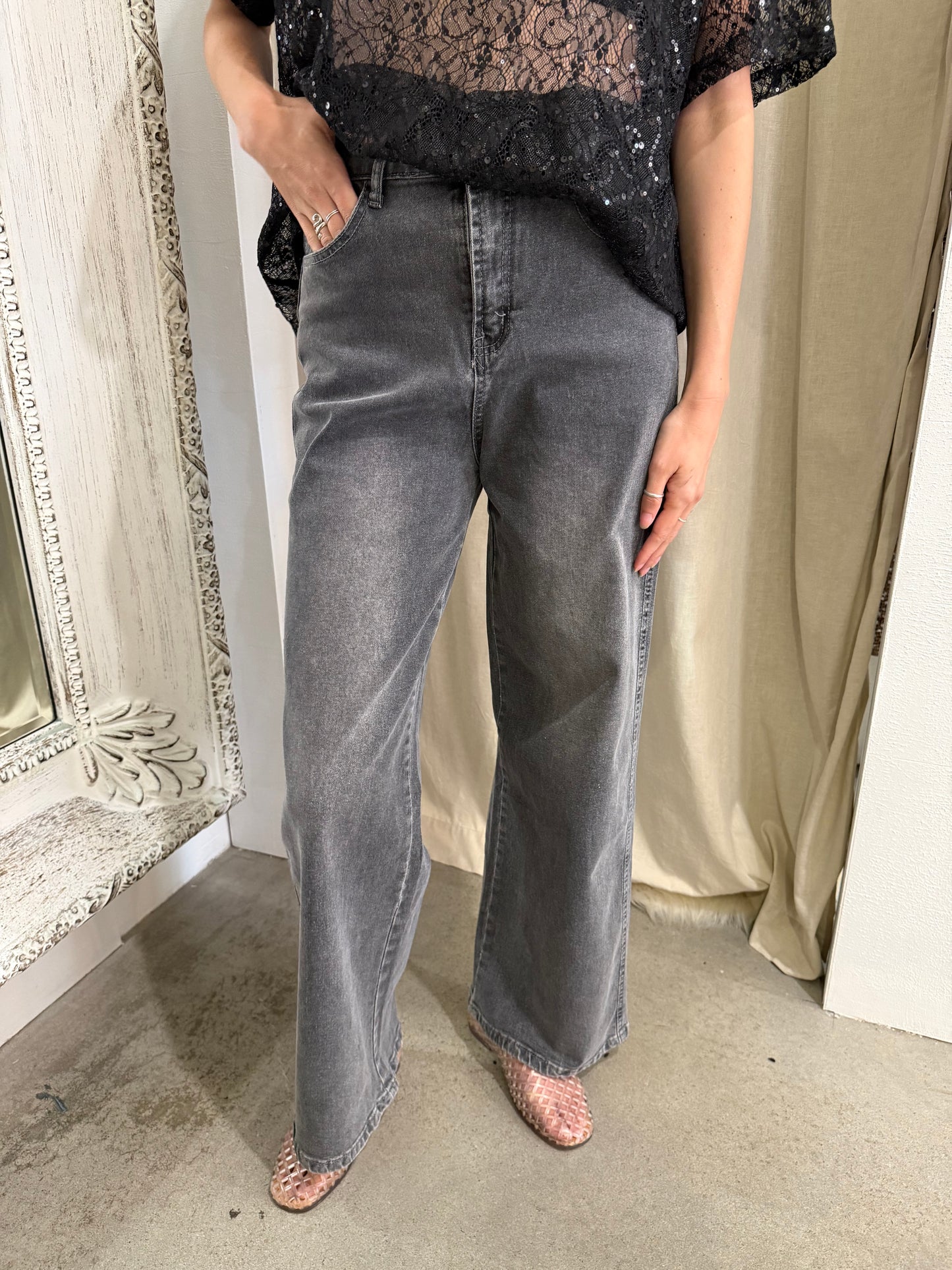 KEATON WIDE LEG JEAN