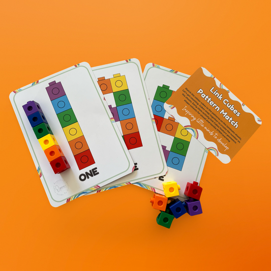 Toddler Busy Bag - Link Cube Match