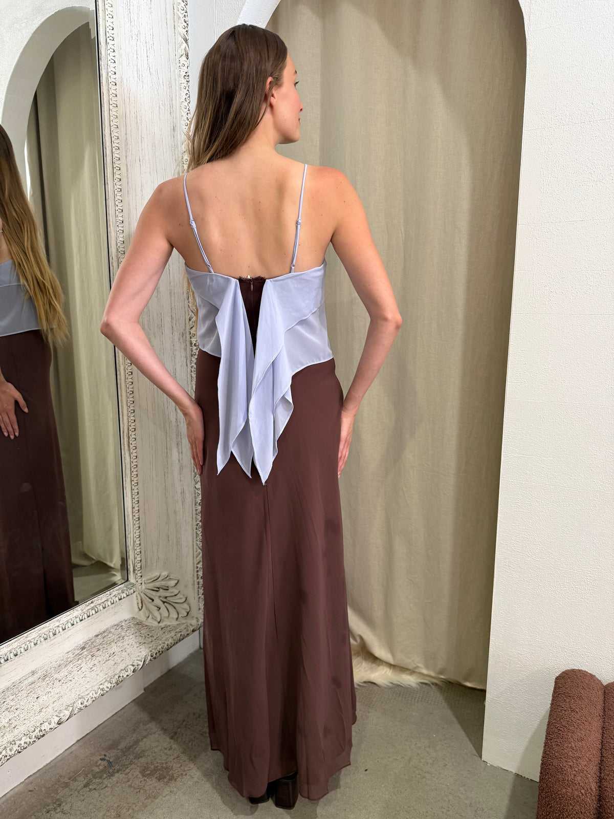 ELODIE DRAPE DRESS