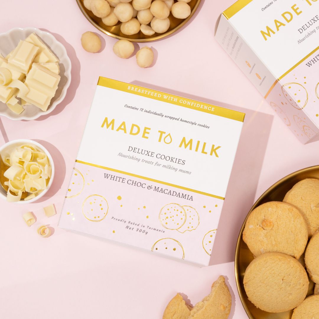 White Choc & Macadamia Lactation Cookie