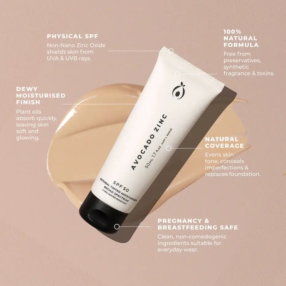 SPF 50 Natural Tinted Moisturiser: Light