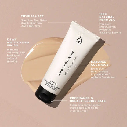 SPF 50 Natural Tinted Moisturiser: Medium-Dark