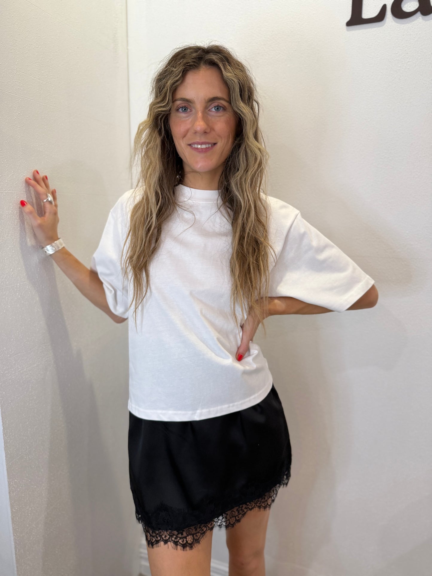 TRIGG BOXY TEE - COCONUT