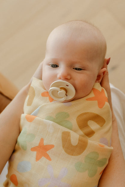Playtime Whimsy Baby Muslin Swaddle