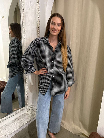MERCER BLACK CHECK SHIRT
