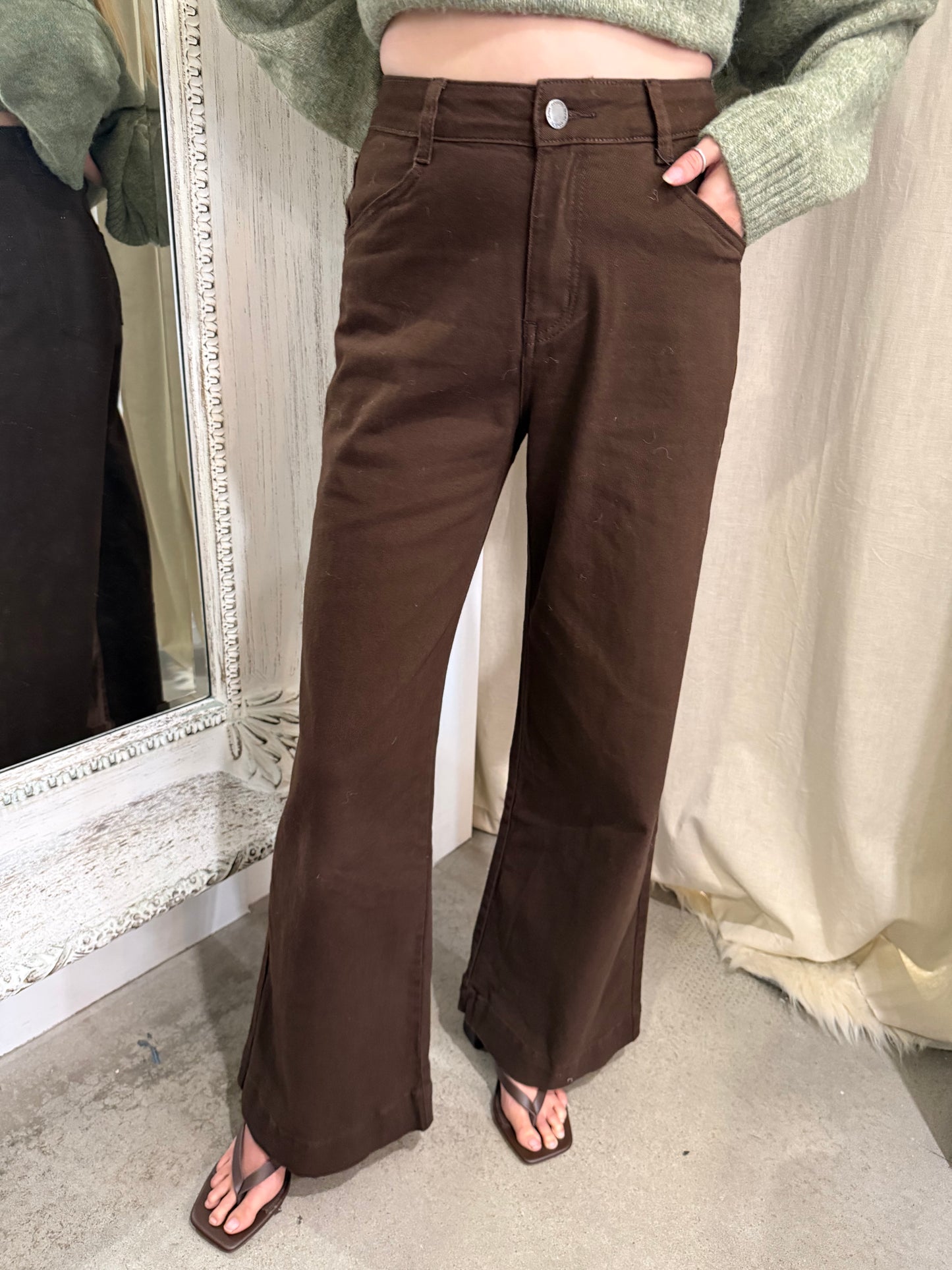 HAYES DENIM JEAN - CHOCOLATE